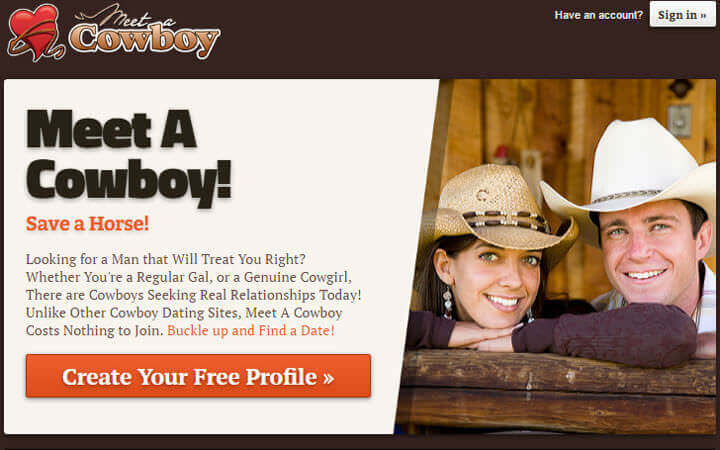 există un site de dating pentru cowboys)